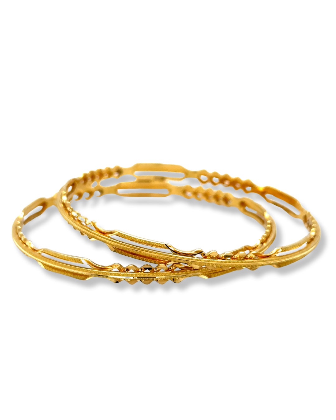 Gold Bangles Set of 2