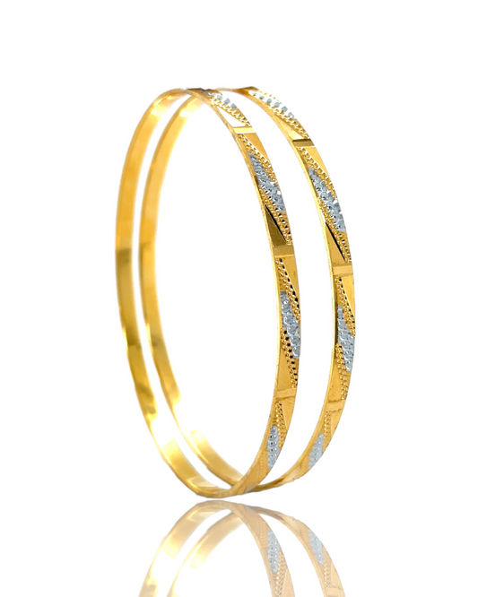 Gold Bangles Set of 2