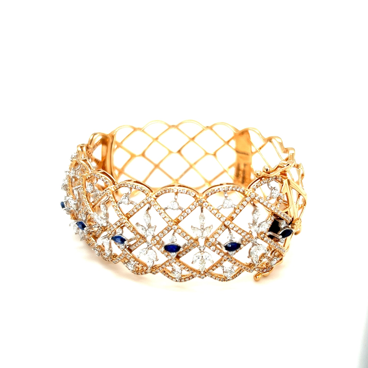 Azure Sky Diamond Chain Bracelet-Candere by Kalyan Jewellers